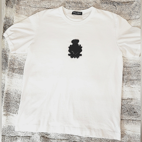 Dolce & Gabbana Embroidered patch tee in medium - Picture 2 of 7